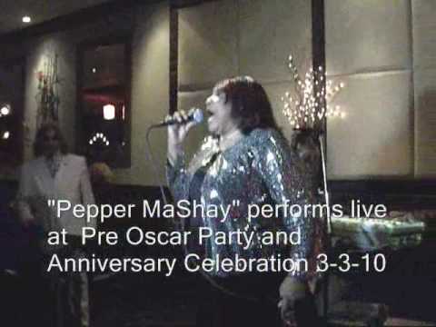Pepper MaShay performs at The Pre Oscar Party and Anniversary Celebration on 3-3-10