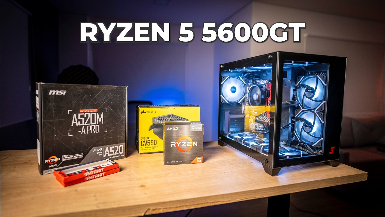 (POV) Montando PC Gamer Barato com Ryzen 5 5600gt