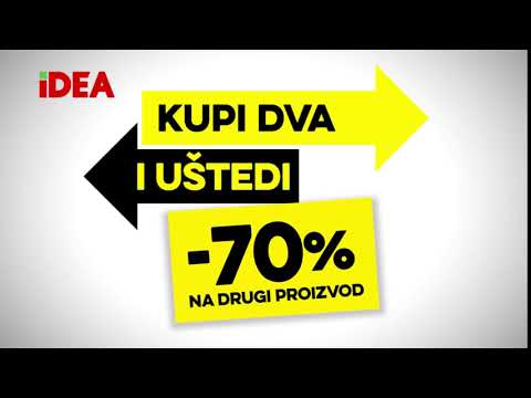 IDEA Kupi dva i uštedi  70% od 10.-12.11.2017.
