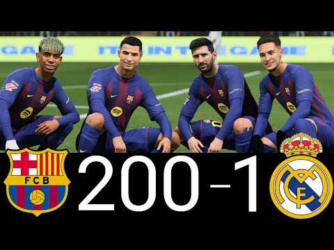 FIFA 26 - RONALDO MESSI MBAPPE YAMAL | ALL STARS | BARCELONA VS REAL MADRID | UCL LIVE