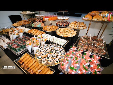 party Appetizer buffet table decoration ideas  #078 | finger food ideas for party | buffet food