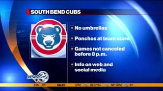 Weather plans if you're going to South Bend cubs opener