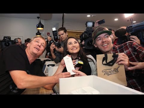 Canada's first legal recreation pot sale