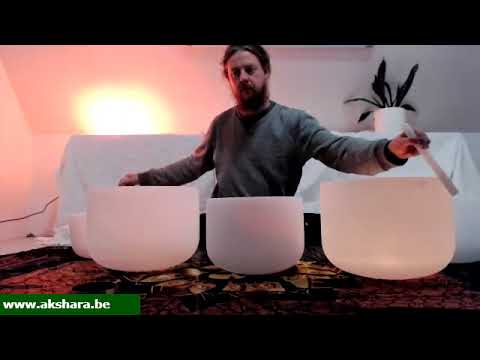 Crystal singing bowls crown chakra activation - raise your higher consciousness. - 432 hz meditation