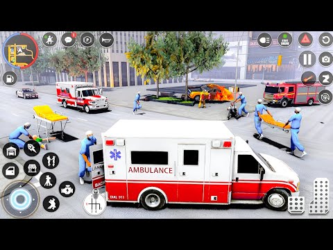 Ambulance Rescue City Driving 3D - 911 Rescue Emargency Van Simulator - Android Gameplay part-25