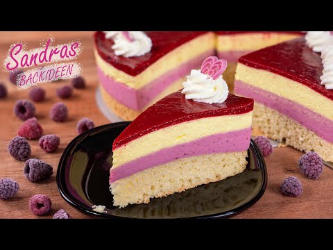 Himbeertorte mit Paradiescreme – Valentinstagstorte einfach unwiderstehlich