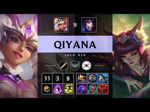 Qiyana Mid vs Ahri - KR Challenger Patch 25.06