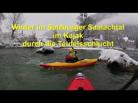 Winter Salzburger Saalachtal Kajak 2023 01 21