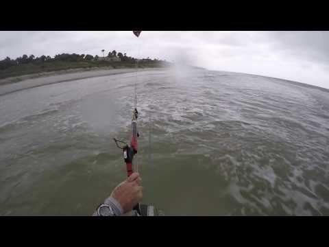 Self Rescue during Hurricane Hermine Kiteboarding Mikelers Beach 20160901