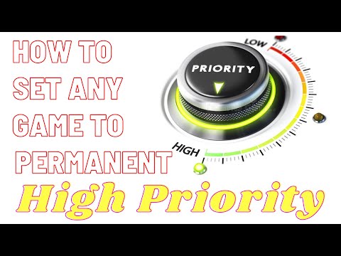 How to permanently set any game to High Priority using regedit!