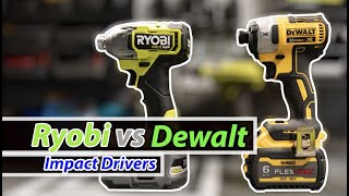 NEW Ryobi HP vs Dewalt (Impact Drivers)