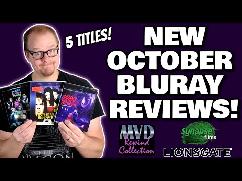 NEW OCTOBER BLURAY REVIEWS | SYNAPSE, MVD REWIND, AND LIONSGATE TITLES DISCUSSED!
