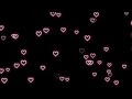 Pastel Pink💕Neon Light Hearts Flying | Heart Background | Wallpaper Heart | Animated Background