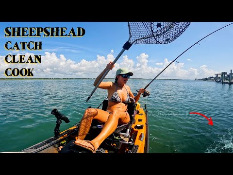 GOOD Karma Kayak Fishing - Sheepshead Fishing CATCH CLEAN COOK