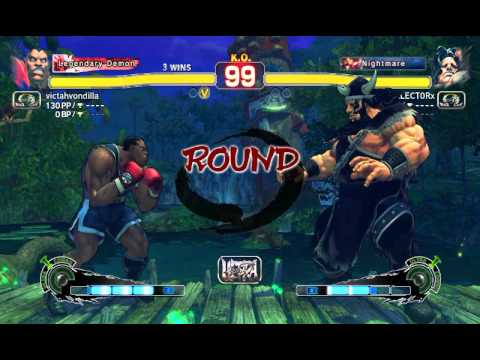 Ultra Street Fighter IV Omega Mode battle: Balrog vs Hugo
