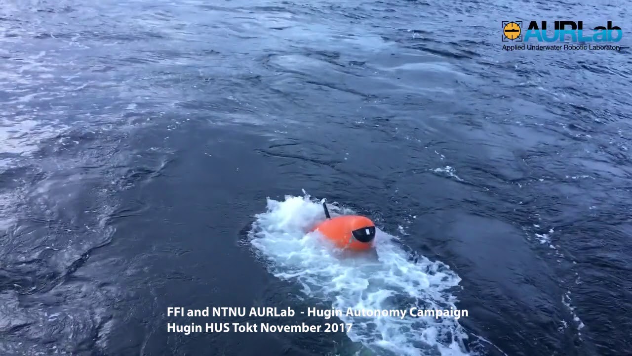 FFI Hugin HUS & NTNU AURLab (Applied Underwater Robotic Laboratory) autonomy Campaign  November 2017