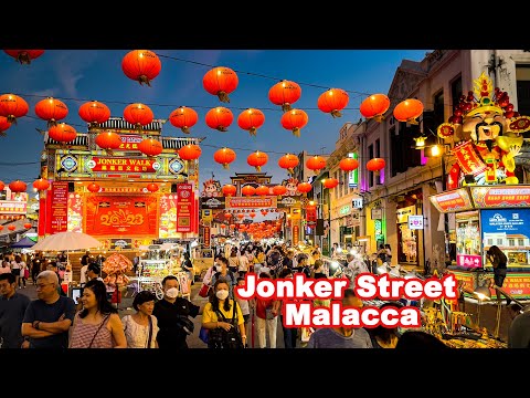 Jonker Street Pasar Malam - mercado noturno de comida de rua em Malaca