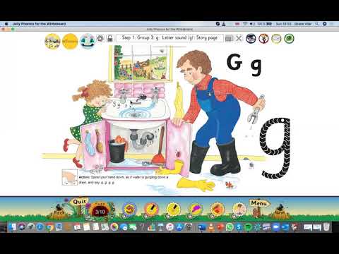 JOLLY PHONCS teaching the g sound GRACE