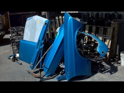 1969 Ford Mustang GT 351  M code coupe restoration part 11-Sandblasting