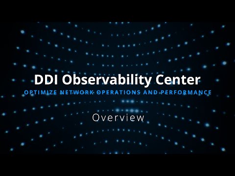 EfficientIP DDI Observability Center Overview