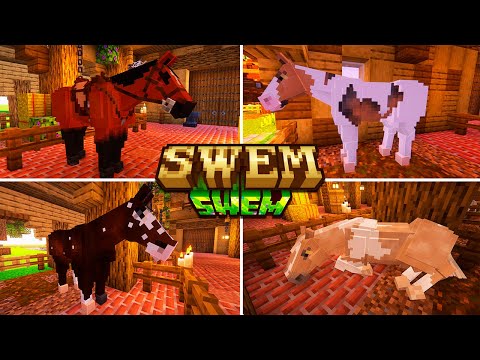 🐎 O Mod Mais Incrível de Cavalos Realistas no Minecraft! (SWEM) | 1.20.1/1.18.2/1.16.5