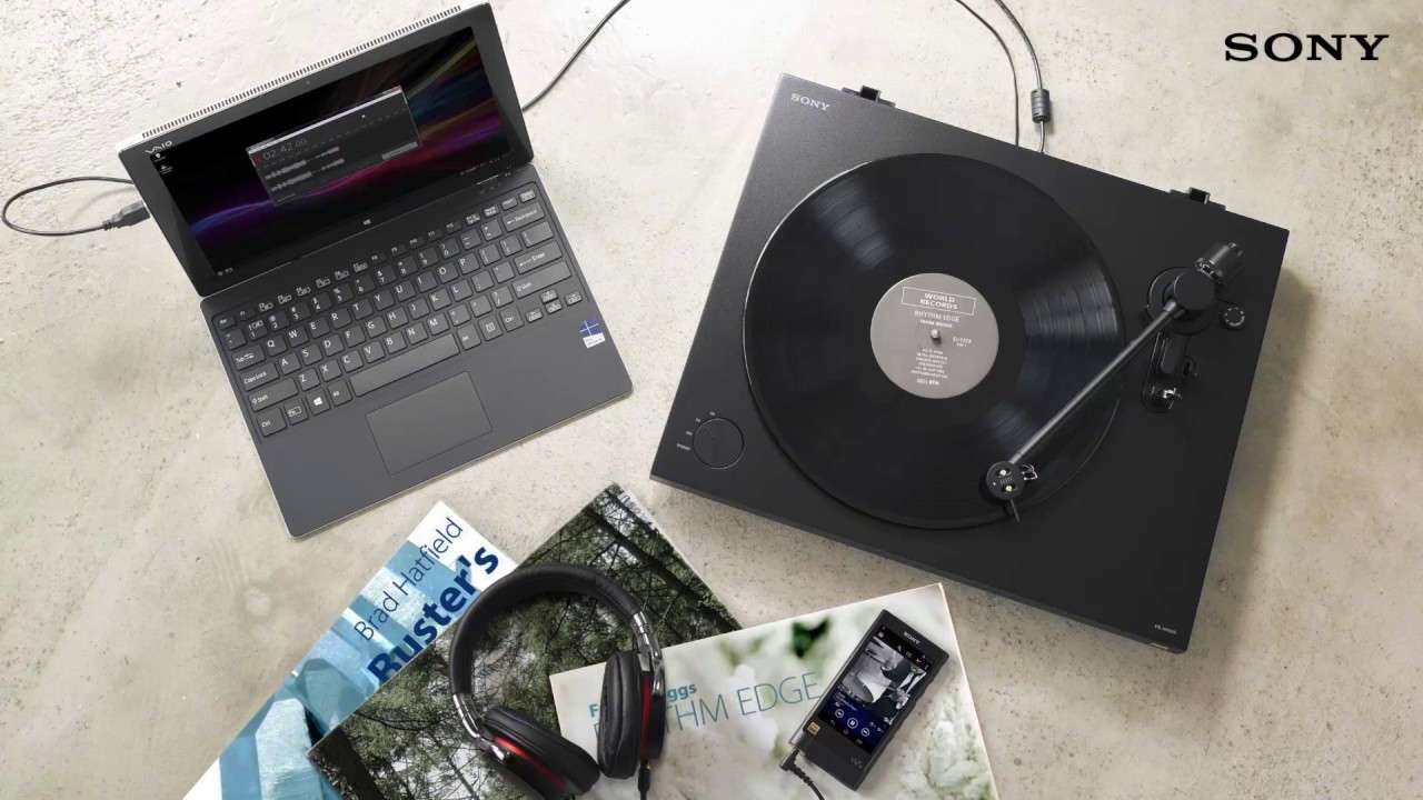 Виниловый проигрыватель Sony PS-HX500, черный