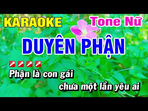 Karaoke Duyên Phận Tone Nữ Nhạc Sống | Hoài Phong Organ