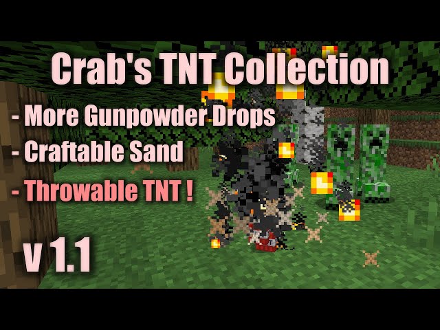 Crab's TNT Collection - Throwable TNT & More Minecraft Data Pack