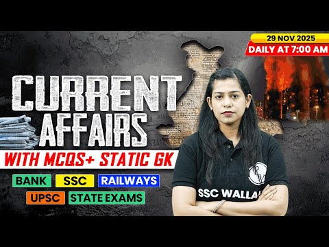 Current Affairs Today | 29 November Current Affairs 2025 | Daily Current Affairs | By Krati Mam