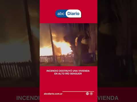 Fuerte incendio en una vivienda en Alto Río Senguer  Durante la madrugada de hoy, un incendio…