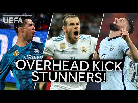 GIROUD, RONALDO, BALE: Great #UCL OVERHEAD KICK GOALS!!