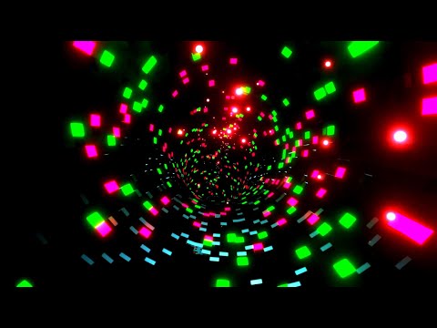 🎥 4K TUNEX – Abstrakter Neon-Tunnel in Rosa und Grün | 2 Stunden (Ohne Audio) 🌌✨