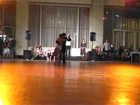  Agustina Berenstein  and  Rodrigo Palacios  are  dancing  at  White Nights tango festival  in  2009