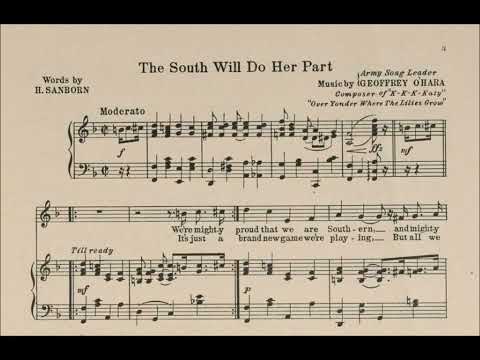 "The South Will Do Her Part" WWI parody They Made It Twice As Nice As Paradise & Called It Dixieland