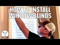 How To Install Window Blinds Cordless Faux Wood Blind Install