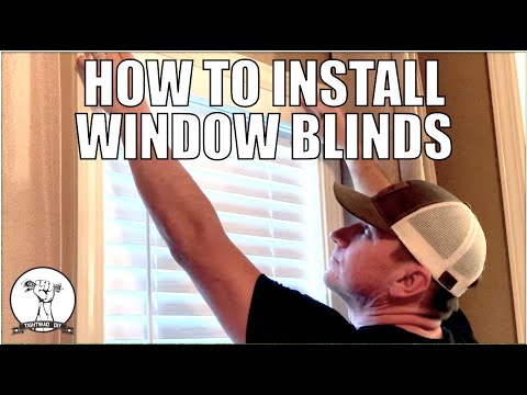 How to Install Window Blinds - Cordless Faux Wood Blind Install