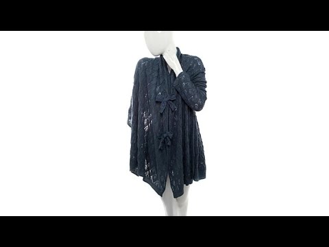 Cottage Collection Crochet Angel Wrap with Bows