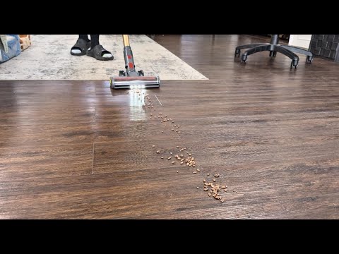 Cordless Vacuum Cleaner, Upgraded 650W 55KPa 70Mins Runtime Stick Vacuum Cordless, Self-Standing Lightweight Vacuum Cleaners for Home with LED Headlight Touch Screen, for Pet Hair/Carpet/Floor video review thumbnail