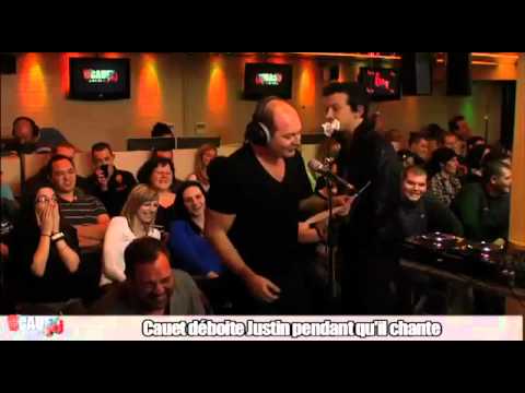 Cauet se bat avec Justin pendant qu'il chante trop fort