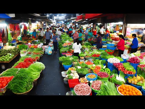 Amazing! Best Cambodian fresh market food and street food collection