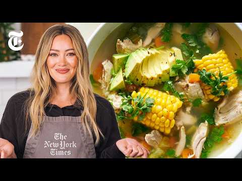 Hilary Duff Makes Her Go-To Chicken Soup