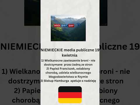 Niemieckie media publiczne 20 kwietnia
