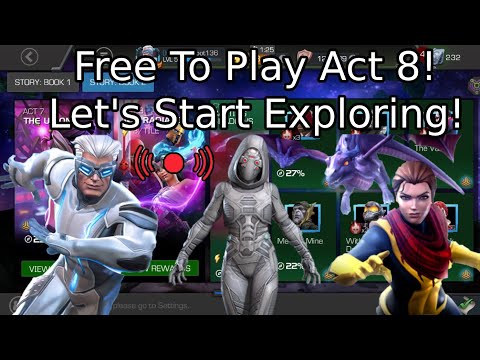 Live! Free To Play Stream! Exploring Act 8.1 Part 1! | Marvel Contest Of Champions
