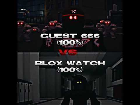Guest 666 Vs Blox Watch #roblox #shorts #hackers