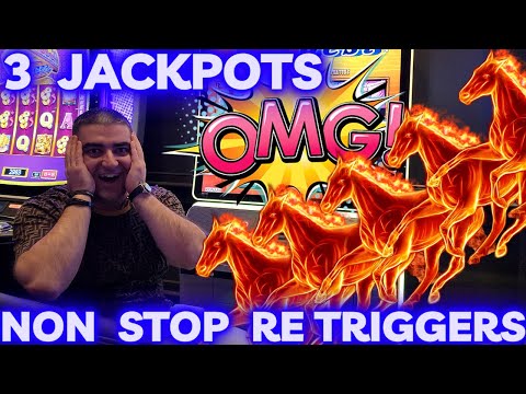 I Can't Believe This Was Real 😱 NON STOP Retriggers On High Limit Slot & 3 JACKPOTS