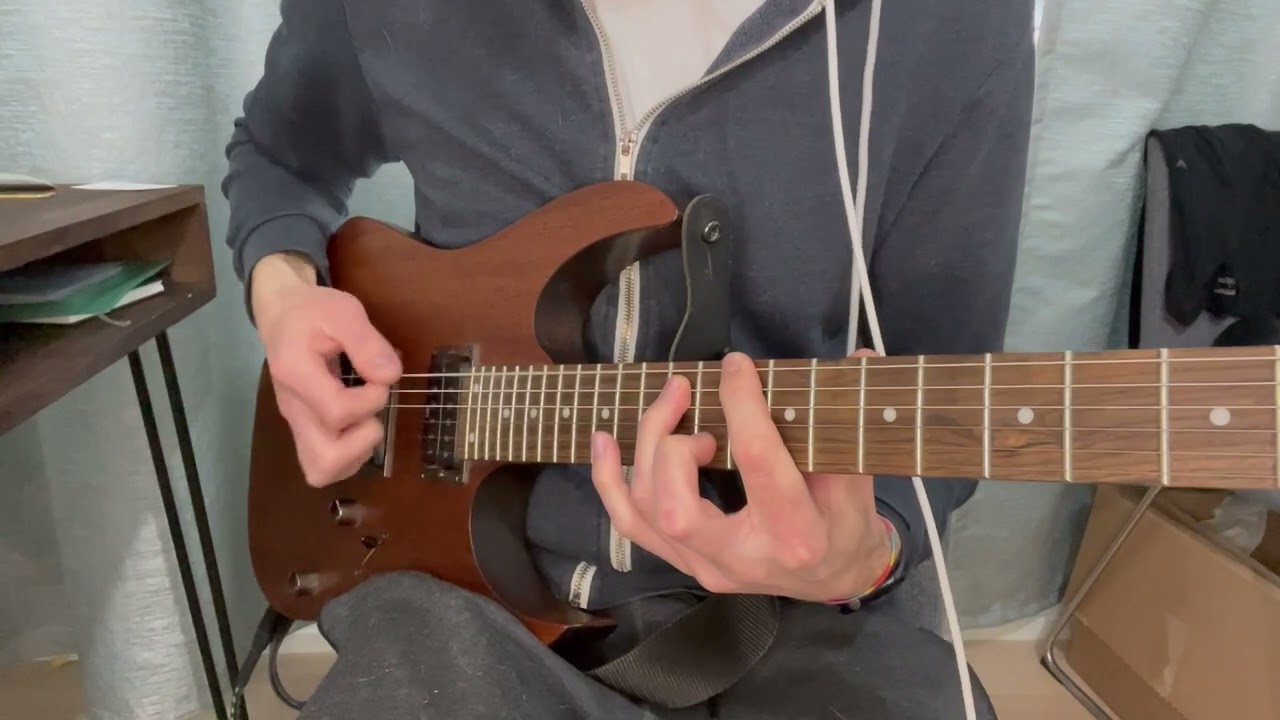 Roberto Barlocci playing the Paranoid intro riff by Black Sabbath on electric guitar