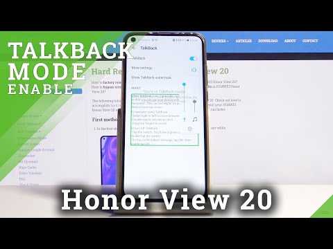 How to Enable TalkBack on Honor View 20 – Screen Reader