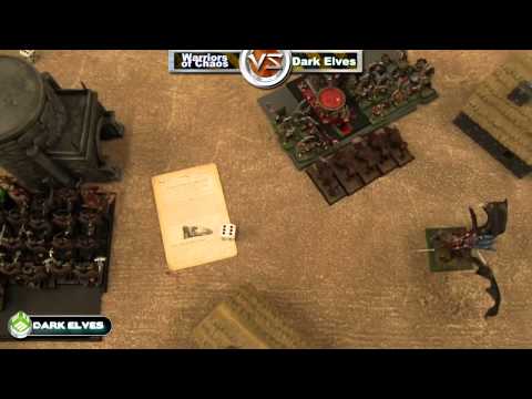 Dark Elves vs Chaos Warhammer Fantasy Battle Report   Fantasy League Ep 13