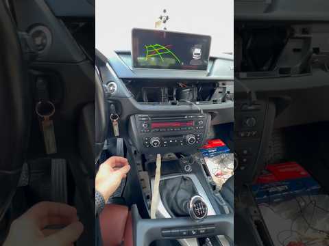 How to install android gps radio Bmw x1 e84 #android #gps #radio #carplay #bmw