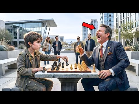 "I'LL GIVE YOU $100M IF YOU BEAT ME AT CHESS" — THE MILLIONAIRE LAUGHED, BUT THE POOR BOY SHOCKS HIM